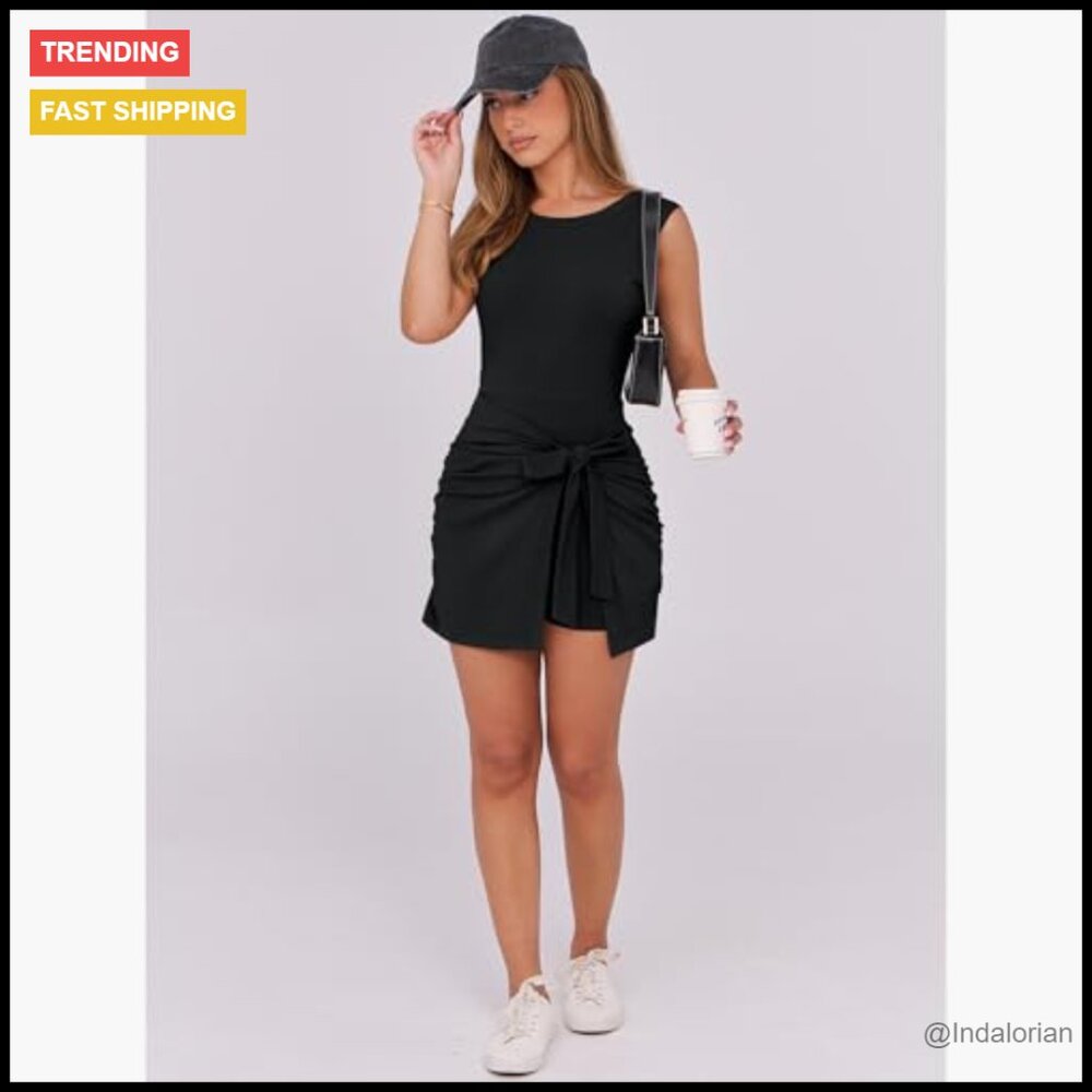 Polyester Rayon Elastane Sleeveless Bodycon Rompe… - image 6